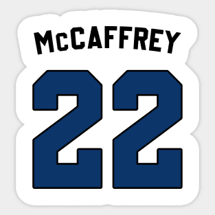 Christian McCaffrey Back Sticker